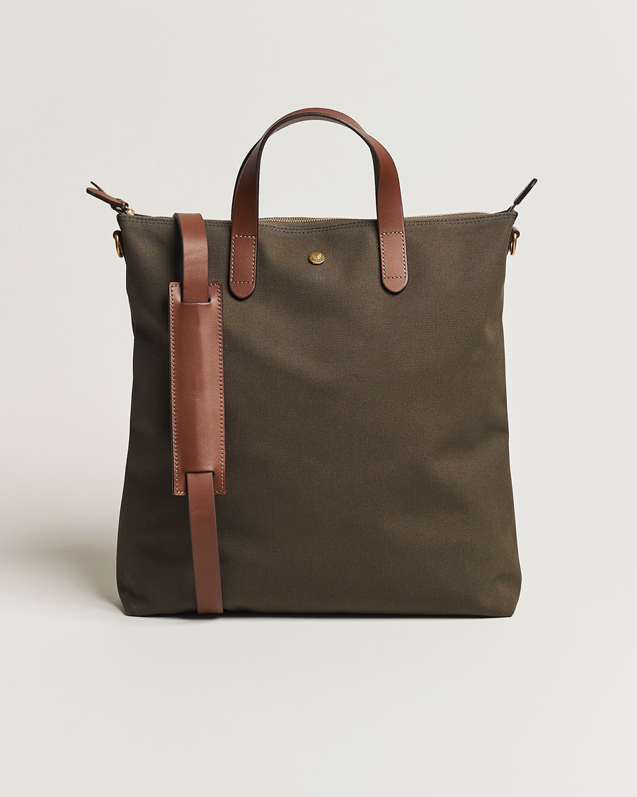 Mies | Laukut | Mismo | M/S Canvas Shopper Army/Cuoio