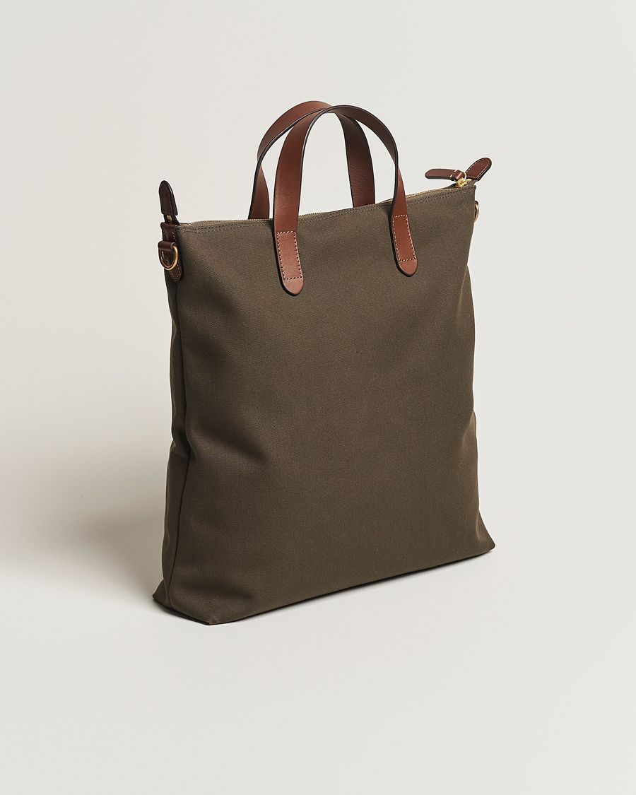Mies | Laukut | Mismo | M/S Canvas Shopper Army/Cuoio