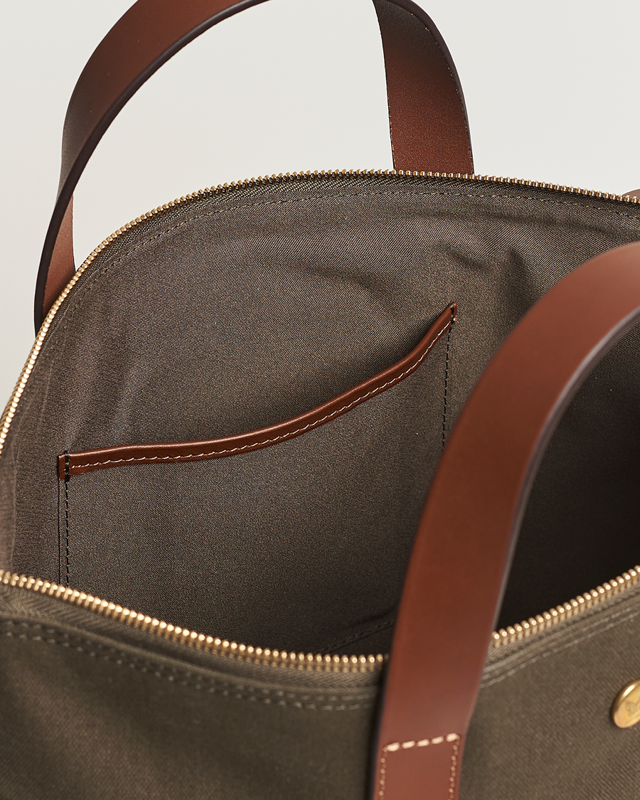 Mies | Laukut | Mismo | M/S Canvas Shopper Army/Cuoio