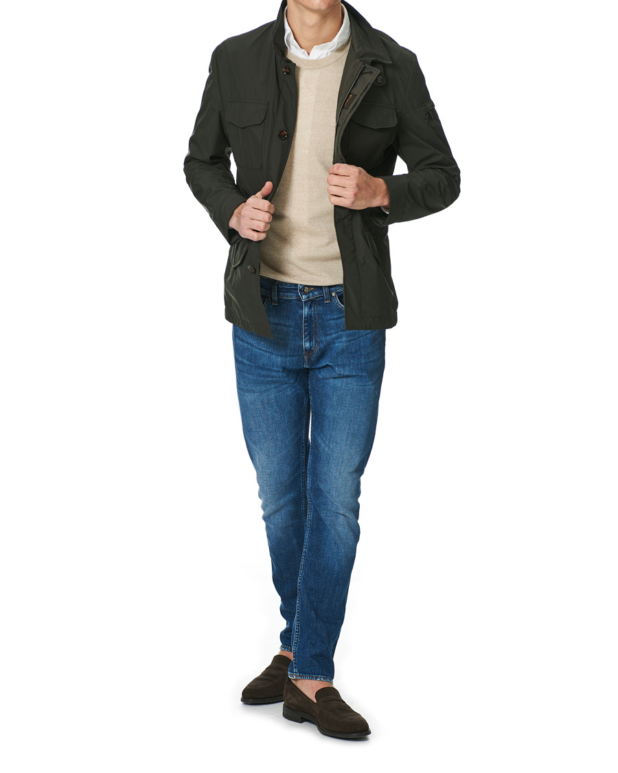 Mies | Takit | MooRER | Waterproof Nylon Field Jacket Forest