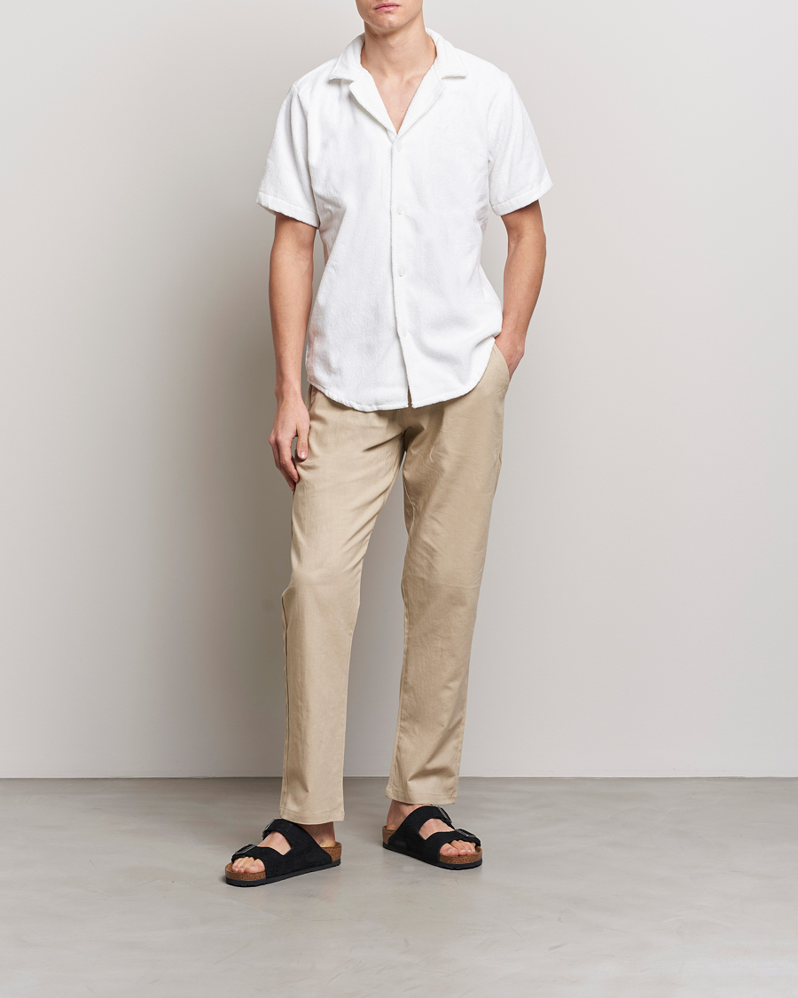 Mies | Housut | OAS | Linen Long Pants Beige