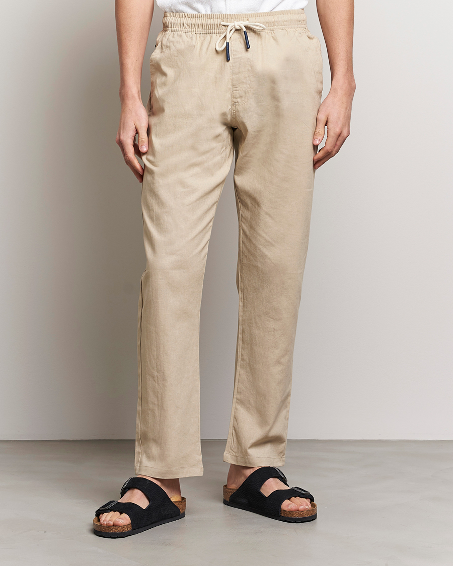 Mies | Housut | OAS | Linen Long Pants Beige
