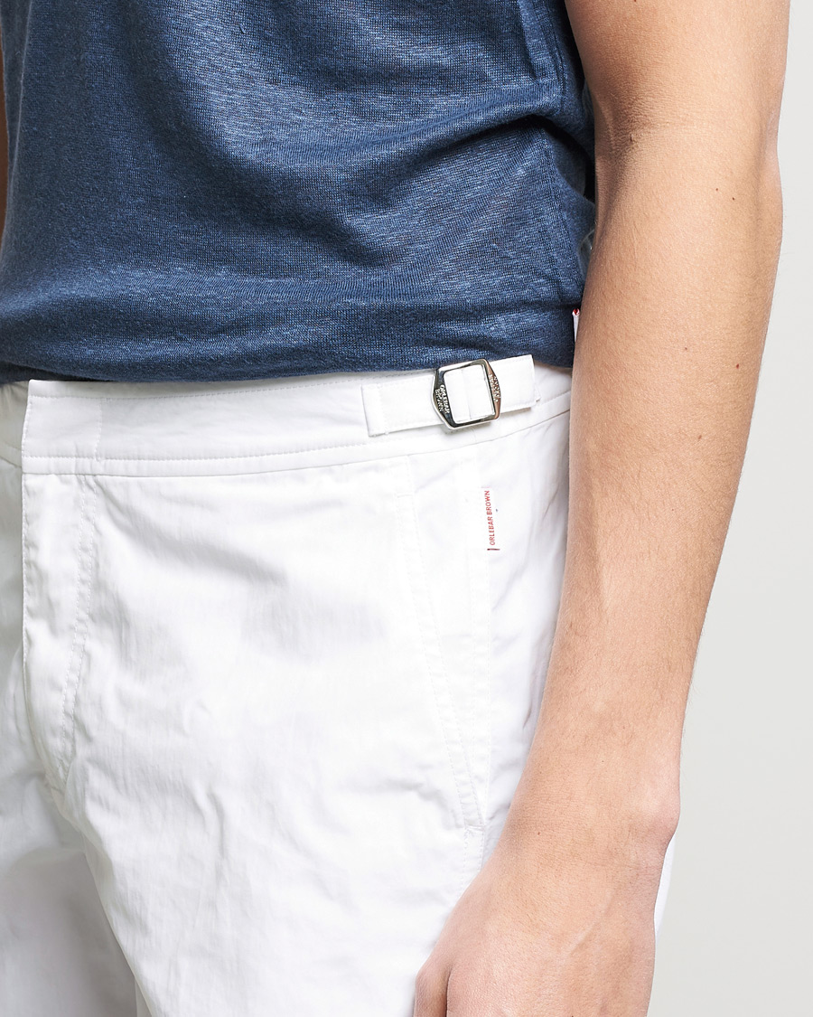 Mies | Uimahousut | Orlebar Brown | Bulldog II Medium Length Swim Shorts White