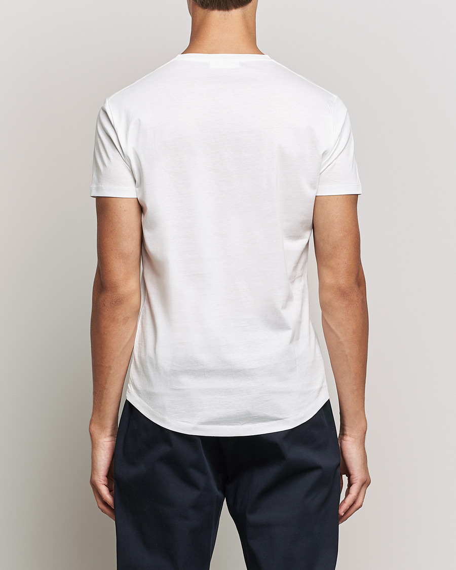 Mies | T-paidat | Orlebar Brown | OB Crew Neck Mercerised Cotton Tee White