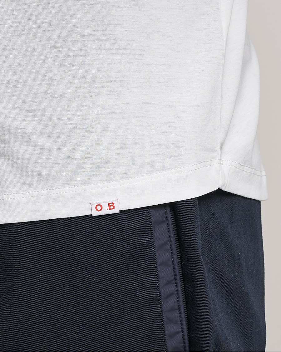Mies | T-paidat | Orlebar Brown | OB Crew Neck Mercerised Cotton Tee White