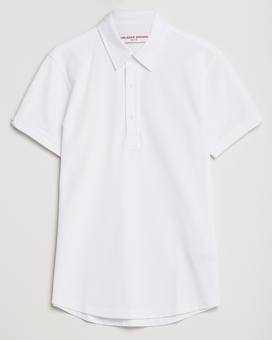 Mies |  | Orlebar Brown | Sebastian Tailored Cotton Polo White