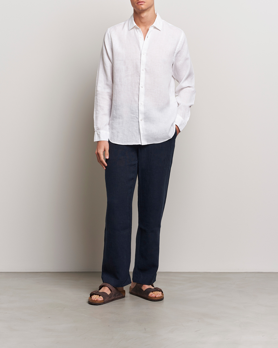 Mies | Kauluspaidat | Orlebar Brown | Giles Linen CLS Shirt White