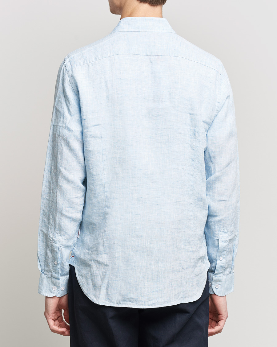 Mies | Kauluspaidat | Orlebar Brown | Giles Linen CLS Shirt Pale Blue/White