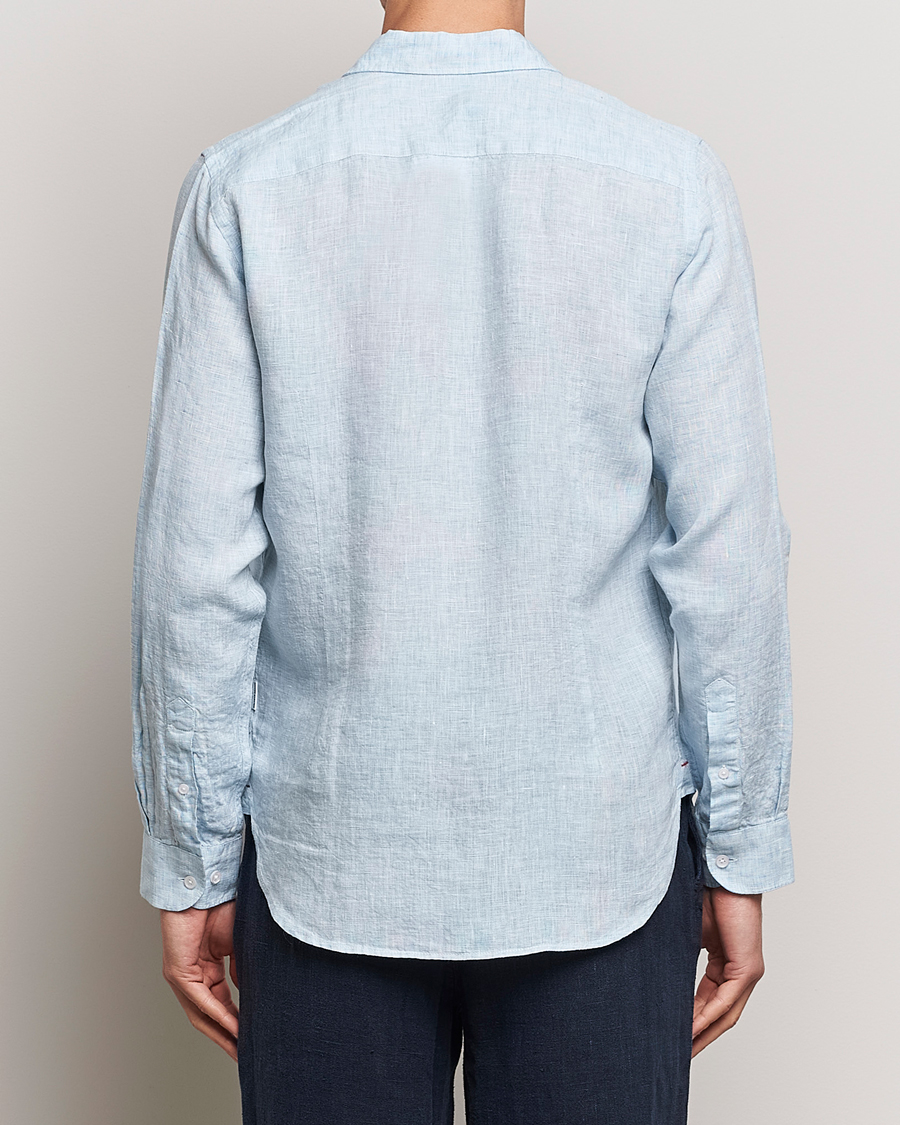Mies | Kauluspaidat | Orlebar Brown | Giles Linen CLS Shirt Pale Blue/White