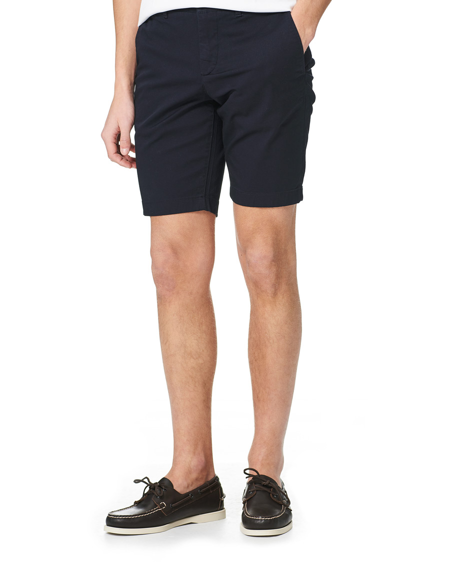 Mies |  | Lacoste | Slim Fit Stretch Cotton Bermuda Shorts Navy Blue