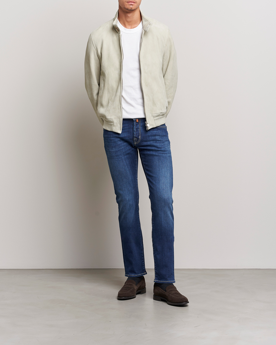 Mies | Farkut | Jacob Cohën | Nick 622 Slim Fit Stretch Jeans Medium Dark