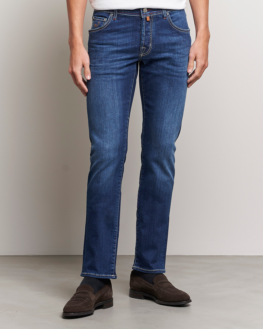 Mies | Farkut | Jacob Cohën | Nick 622 Slim Fit Stretch Jeans Medium Dark