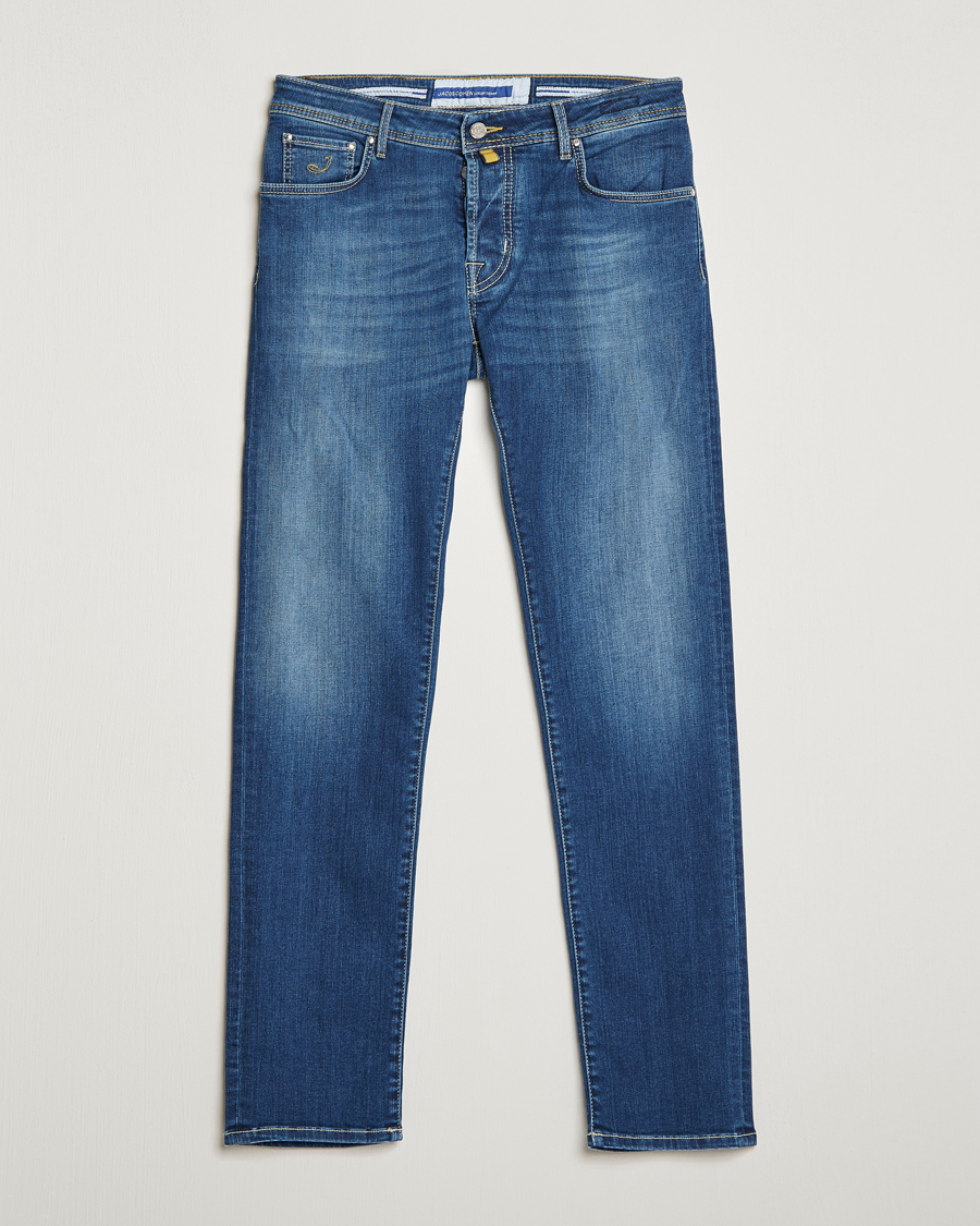 Mies | Farkut | Jacob Cohën | Nick 622 Slim Fit Stretch Jeans Stone Wash