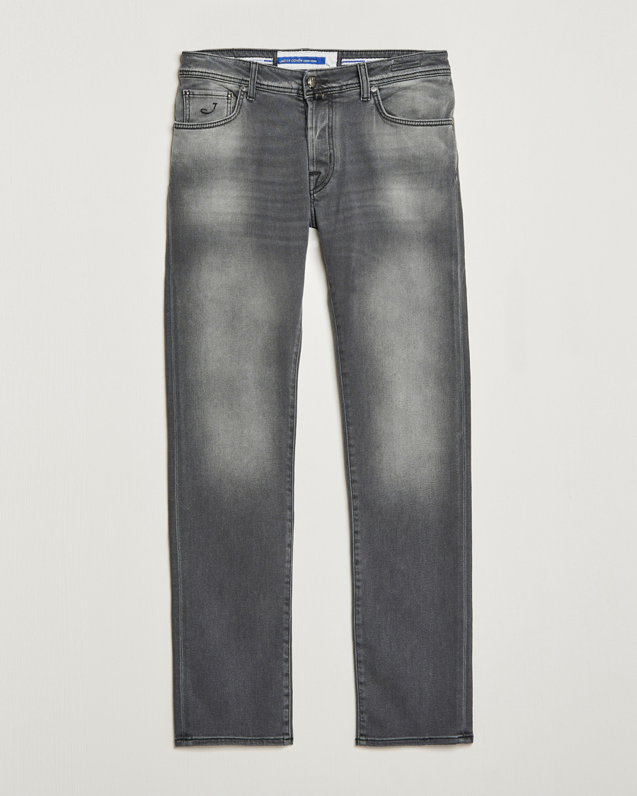 Mies | Farkut | Jacob Cohën | Nick 622 Slim Fit Stretch Jeans Black Medium Wash