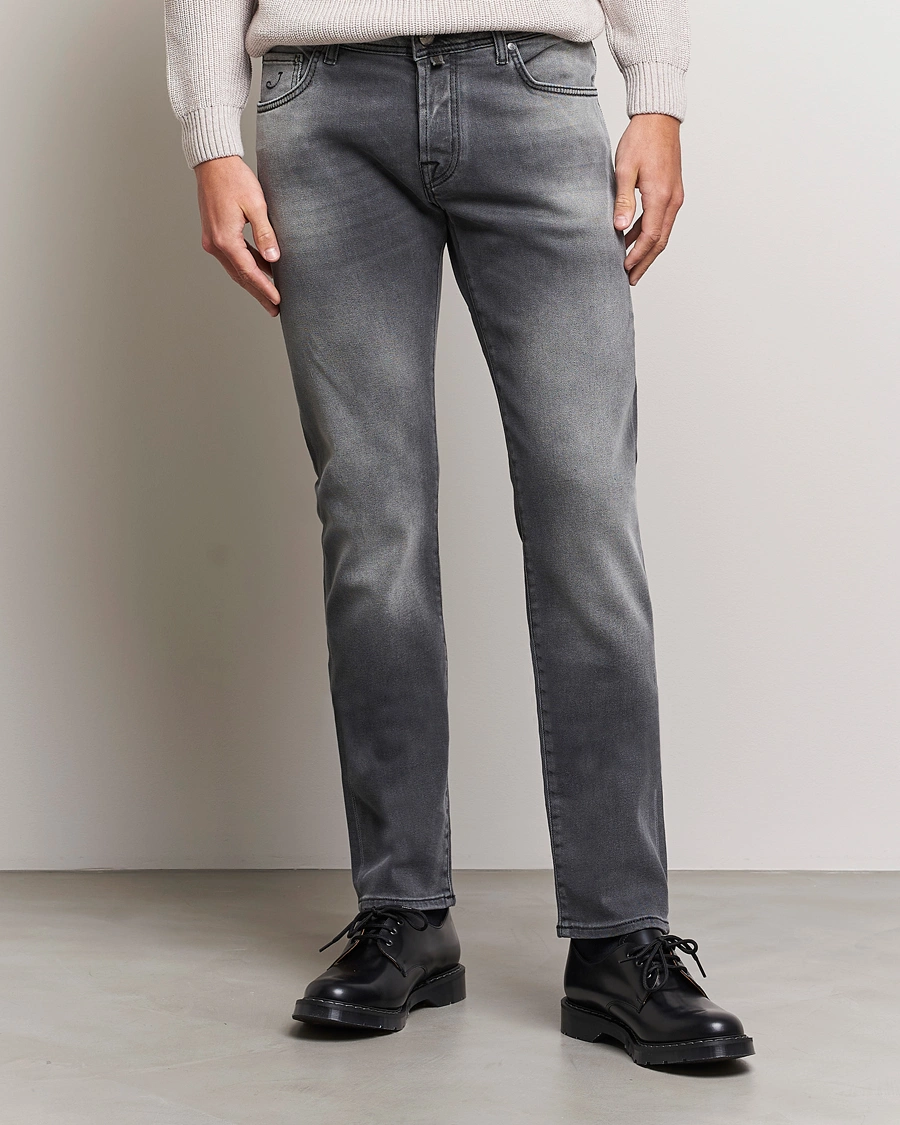 Mies | Mustat farkut | Jacob Cohën | Nick 622 Slim Fit Stretch Jeans Black Medium Wash