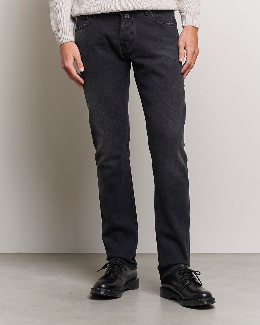 Mies | Farkut | Jacob Cohën | Nick 622 Slim Fit Stretch Jeans Black Dark Stone
