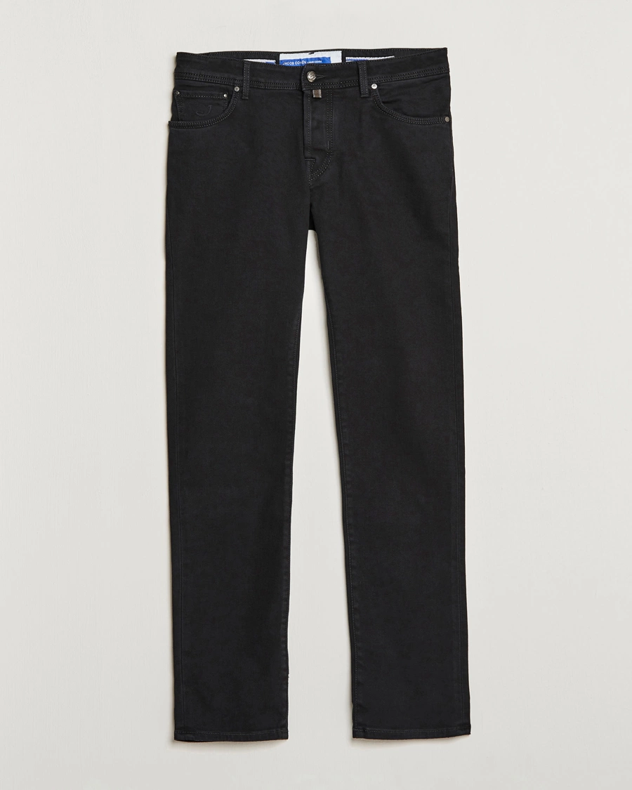 Mies | Farkut | Jacob Cohën | Nick 622 Slim Fit Stretch Jeans Black Dark Wash