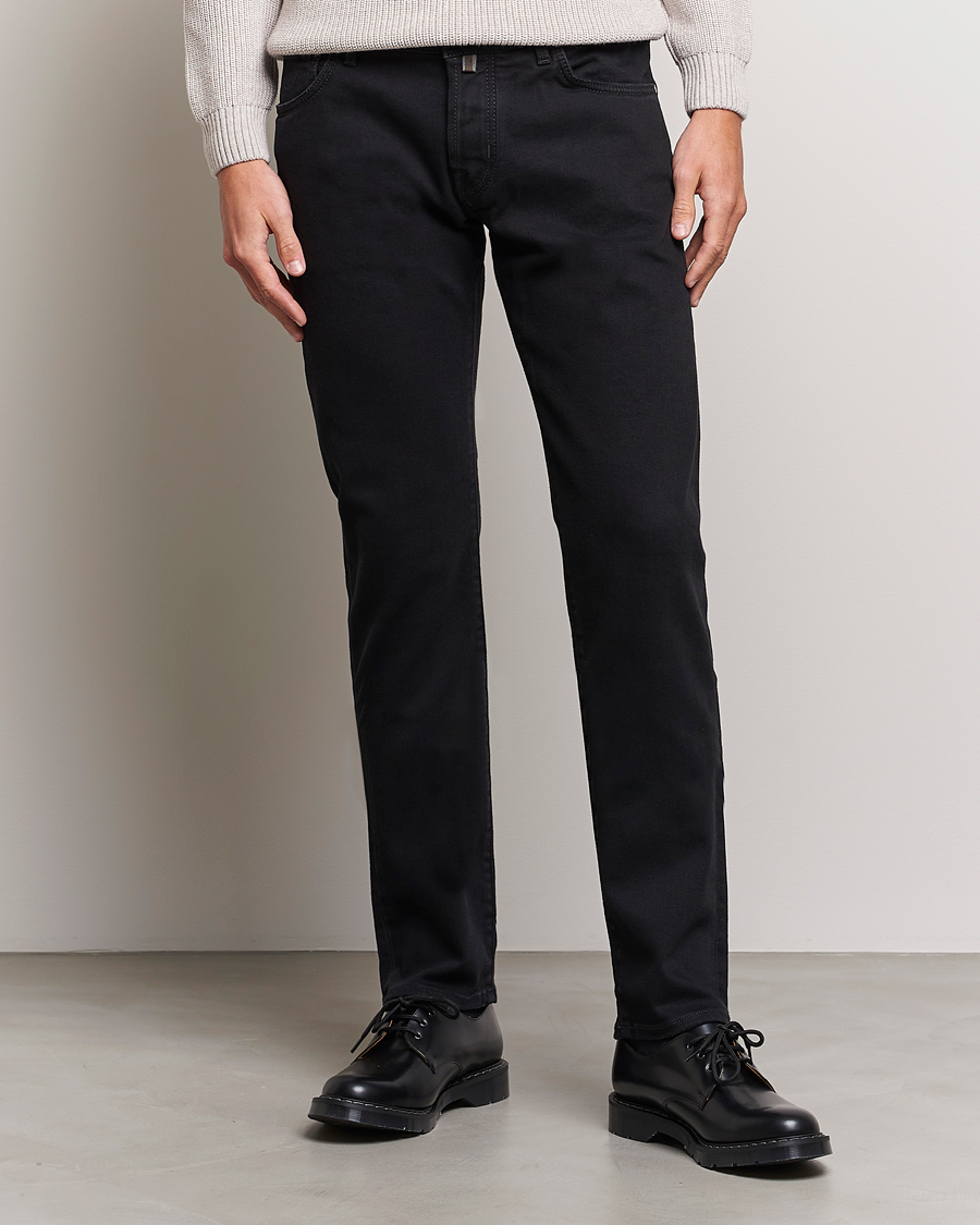 Mies | Farkut | Jacob Cohën | Nick 622 Slim Fit Stretch Jeans Black Dark Wash