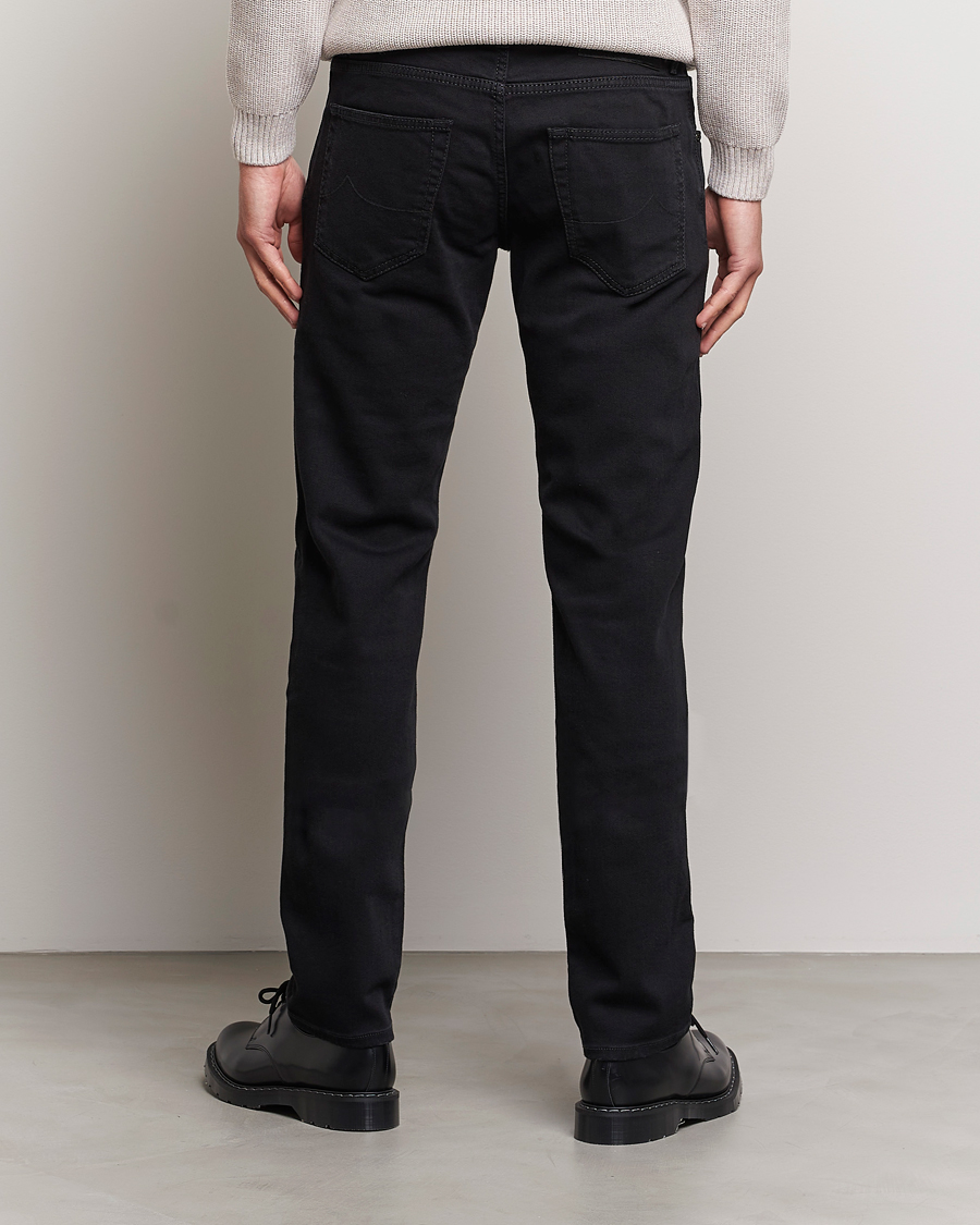 Mies | Farkut | Jacob Cohën | Nick 622 Slim Fit Stretch Jeans Black Dark Wash