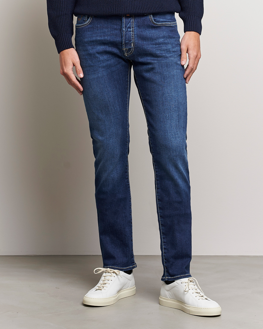 Mies | Farkut | Jacob Cohën | Bard 688 Slim Fit Stretch Jeans Medium Dark