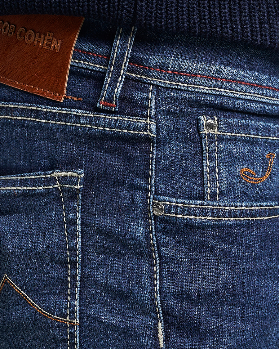 Mies | Farkut | Jacob Cohën | Bard 688 Slim Fit Stretch Jeans Medium Dark