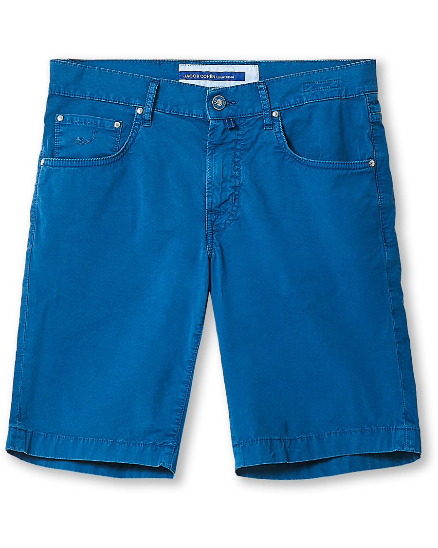 Mies | Shortsit | Jacob Cohën | Nicolas Cotton Shorts Blue