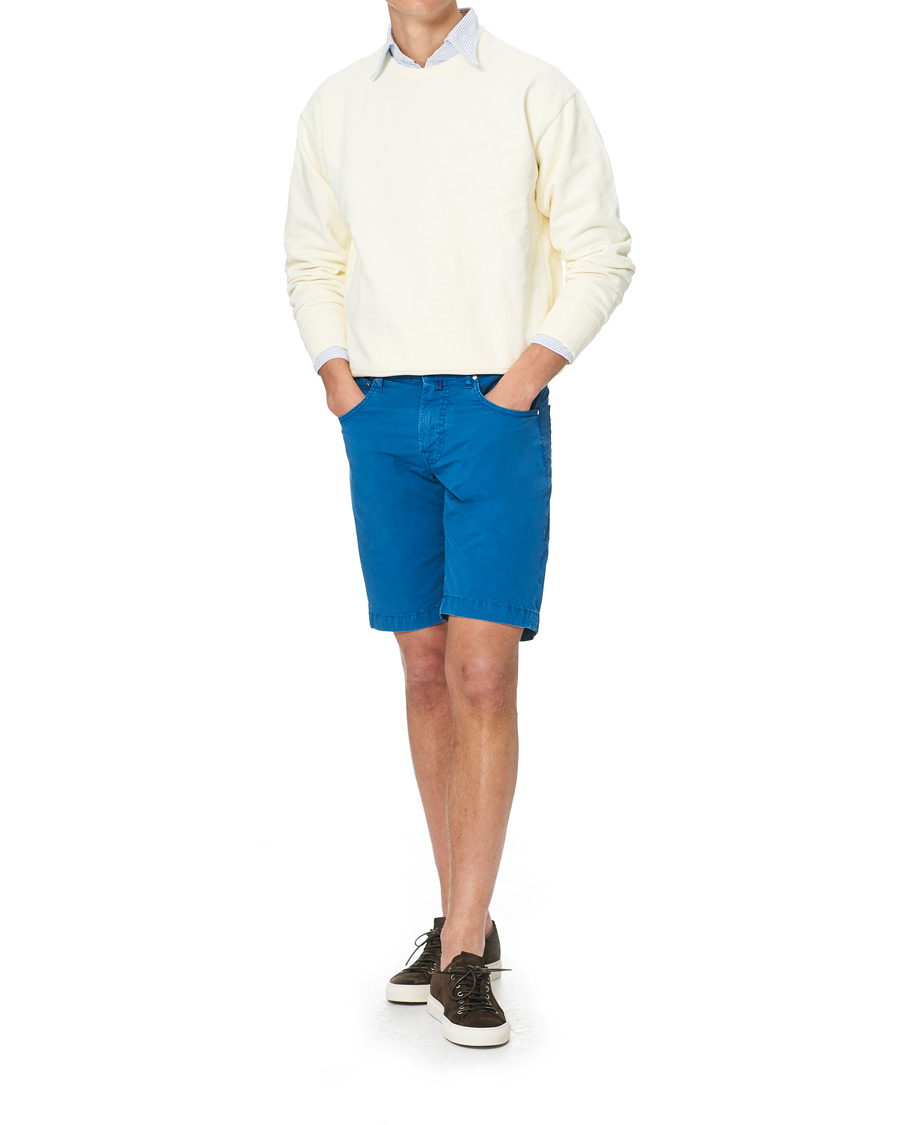 Mies | Shortsit | Jacob Cohën | Nicolas Cotton Shorts Blue