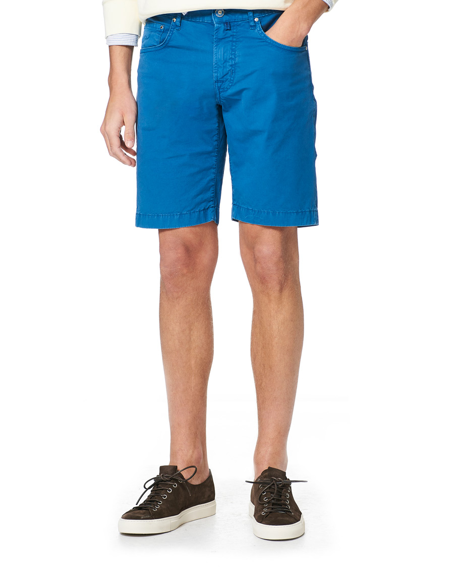 Mies | Shortsit | Jacob Cohën | Nicolas Cotton Shorts Blue