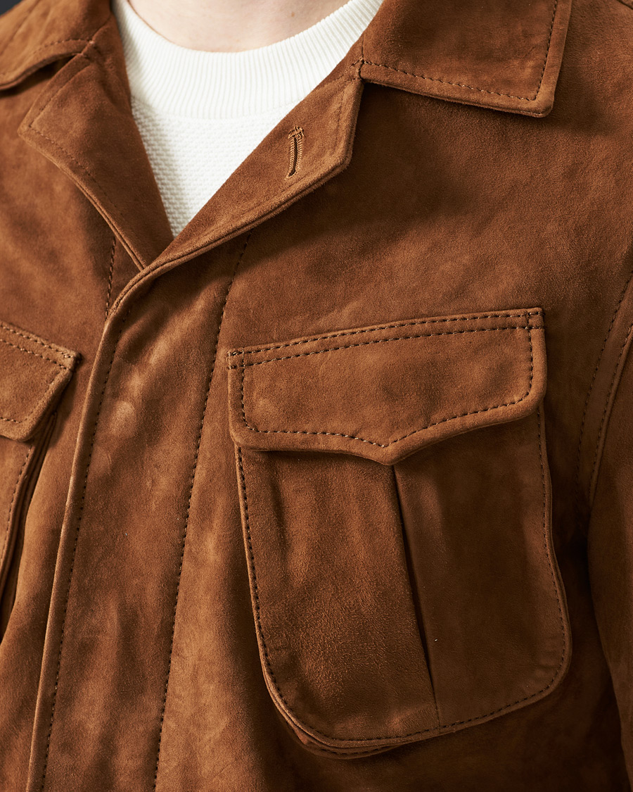 Mies | Takit | Oscar Jacobson | Wester Sude Field Jacket Brown