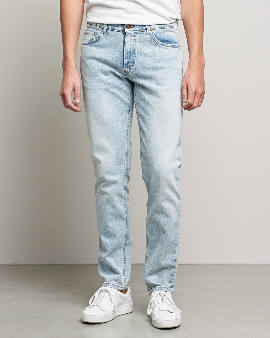 Mies | Siniset farkut | Oscar Jacobson | Albert Cotton Stretch Jeans Light Wash