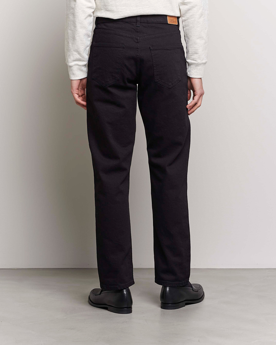 Mies | Farkut | Oscar Jacobson | Johan Straight Fit Cotton Stretch Jeans Black