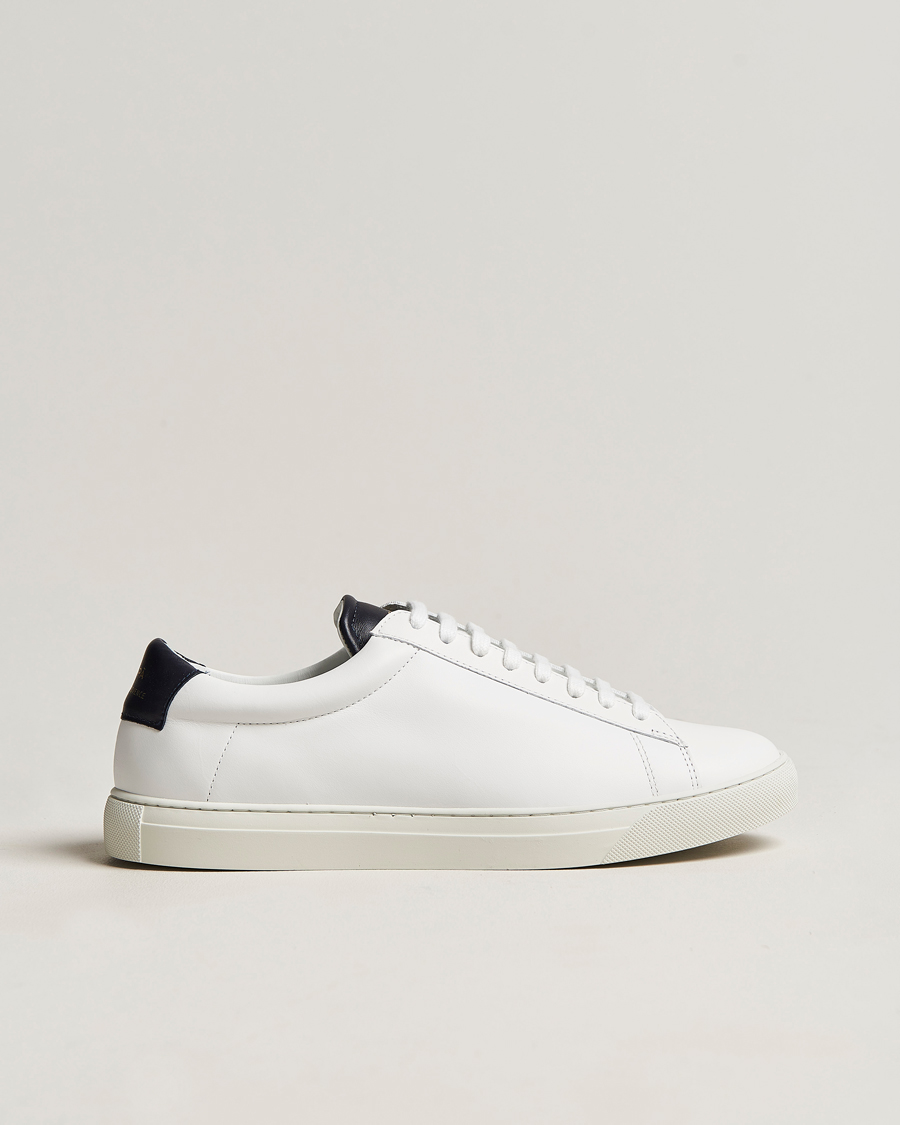 Mies | Zespà ZSP4 Nappa Leather Sneakers White/Navy | Zespà | ZSP4 Nappa Leather Sneakers White/Navy
