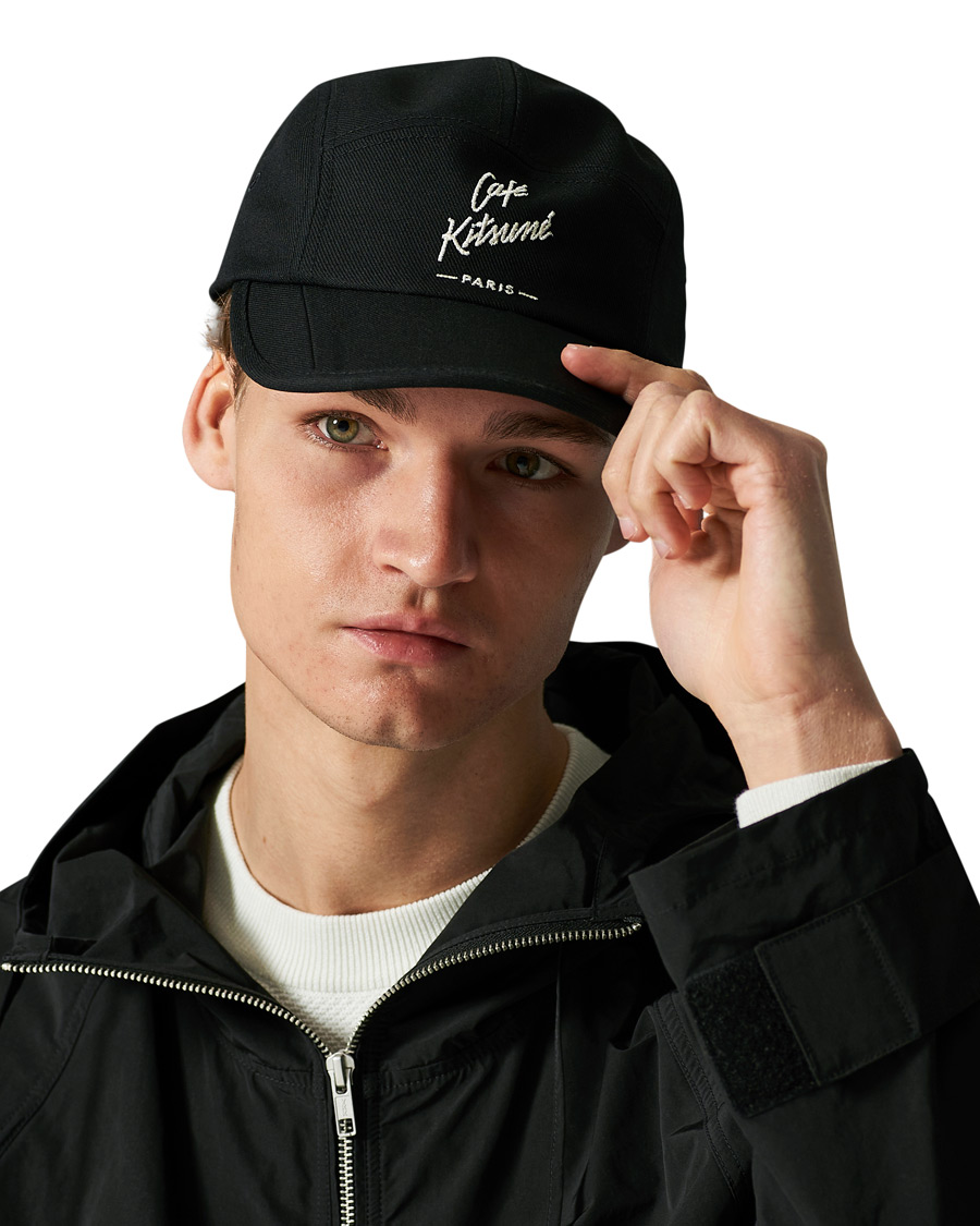 Mies | Café Kitsuné Crew Cap Black | Café Kitsuné | Crew Cap Black