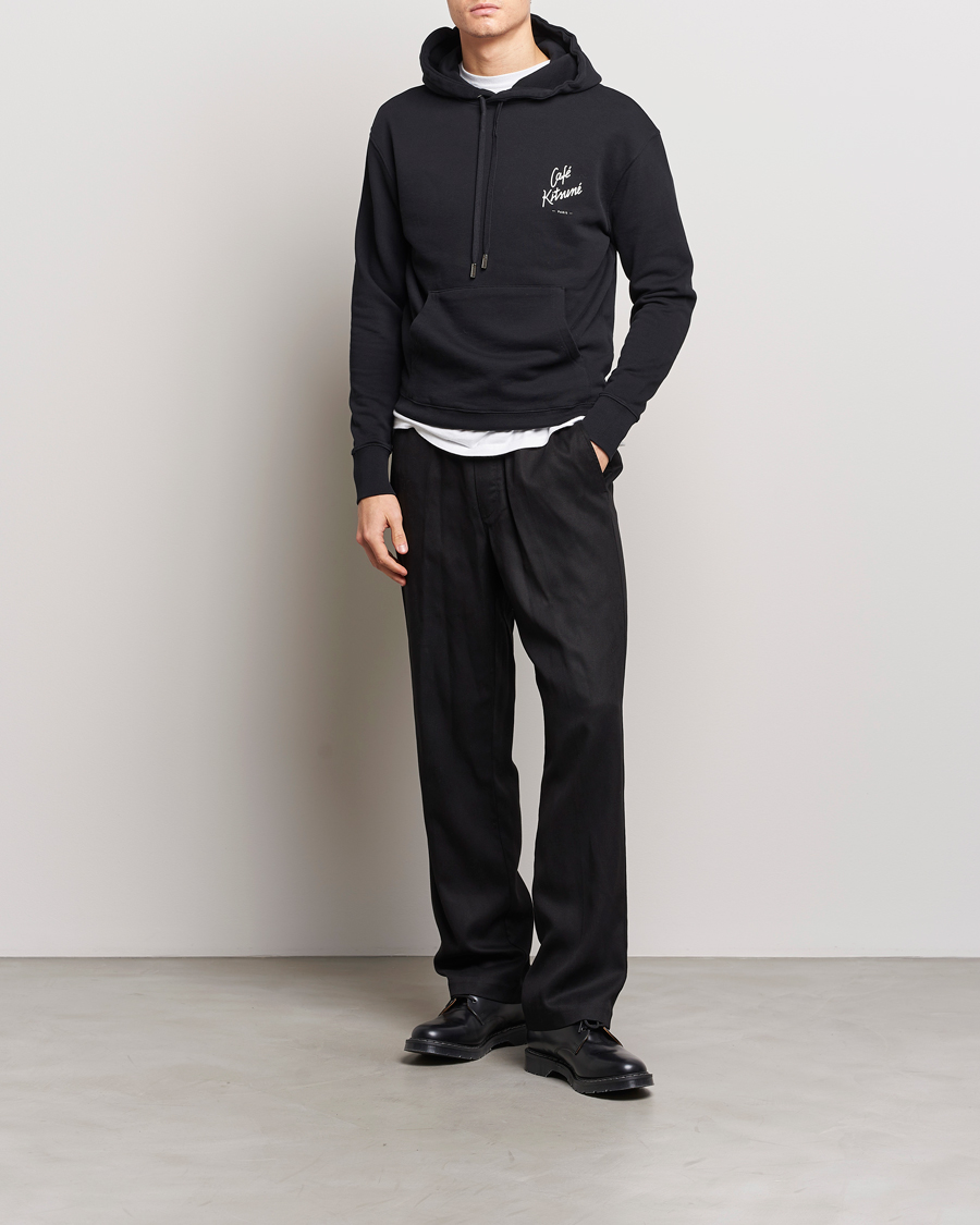 Mies | Puserot | Café Kitsuné | Crew Hoodie Black