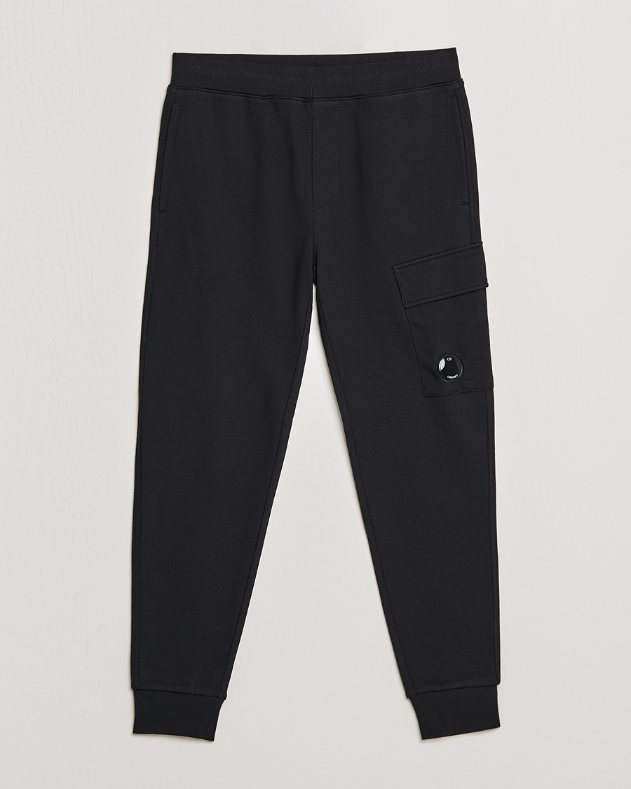 Mies | Housut | C.P. Company | Diagonal Raised Fleece Lens Sweatpants Black