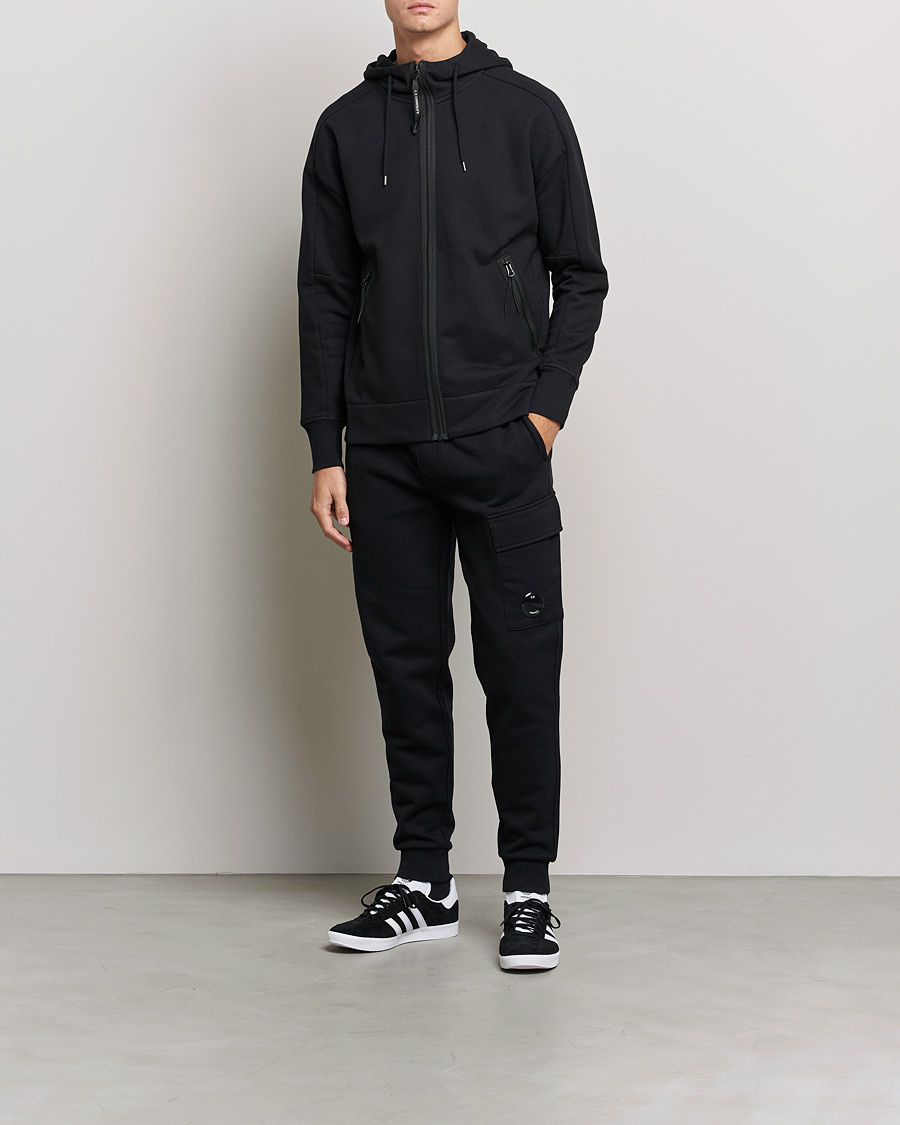 Mies | Housut | C.P. Company | Diagonal Raised Fleece Lens Sweatpants Black