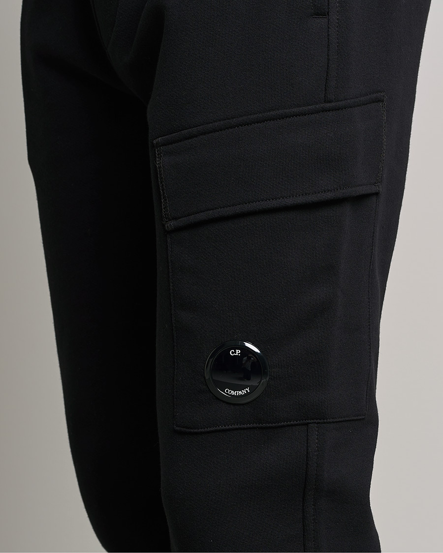 Mies | Housut | C.P. Company | Diagonal Raised Fleece Lens Sweatpants Black