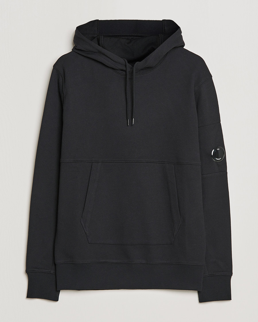 Mies | Puserot | C.P. Company | Diagonal Raised Fleece Hooded Lens Sweatshirt Black