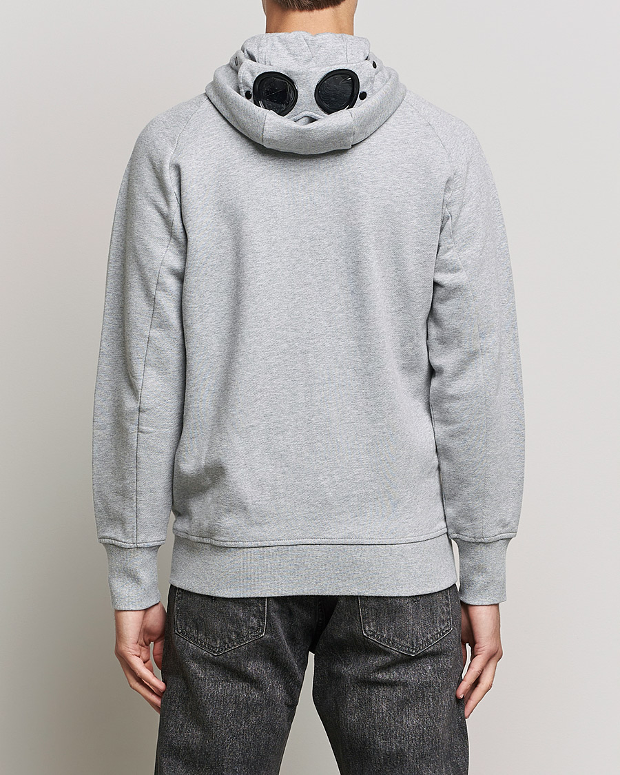 Mies | Puserot | C.P. Company | Diagonal Raised Fleece Full Zip Goggle Hoodie Grey