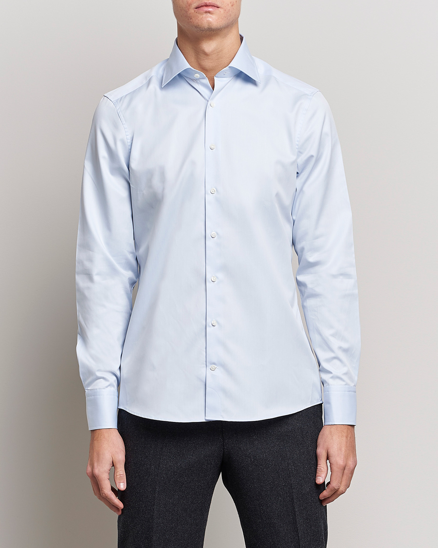 Mies | Kauluspaidat | Stenströms | Slimline Cut Away Shirt Light Blue