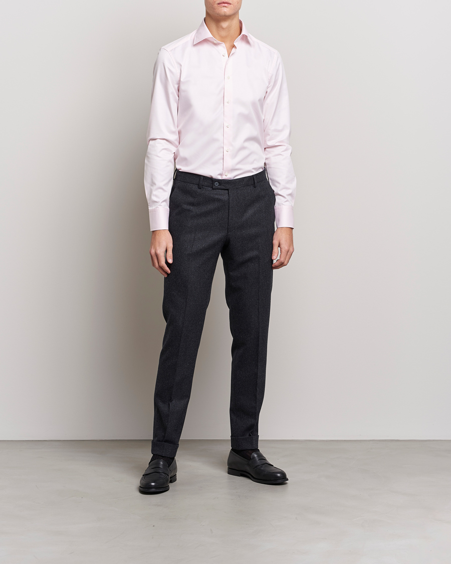 Mies | Kauluspaidat | Stenströms | Slimline Cut Away Shirt Pink