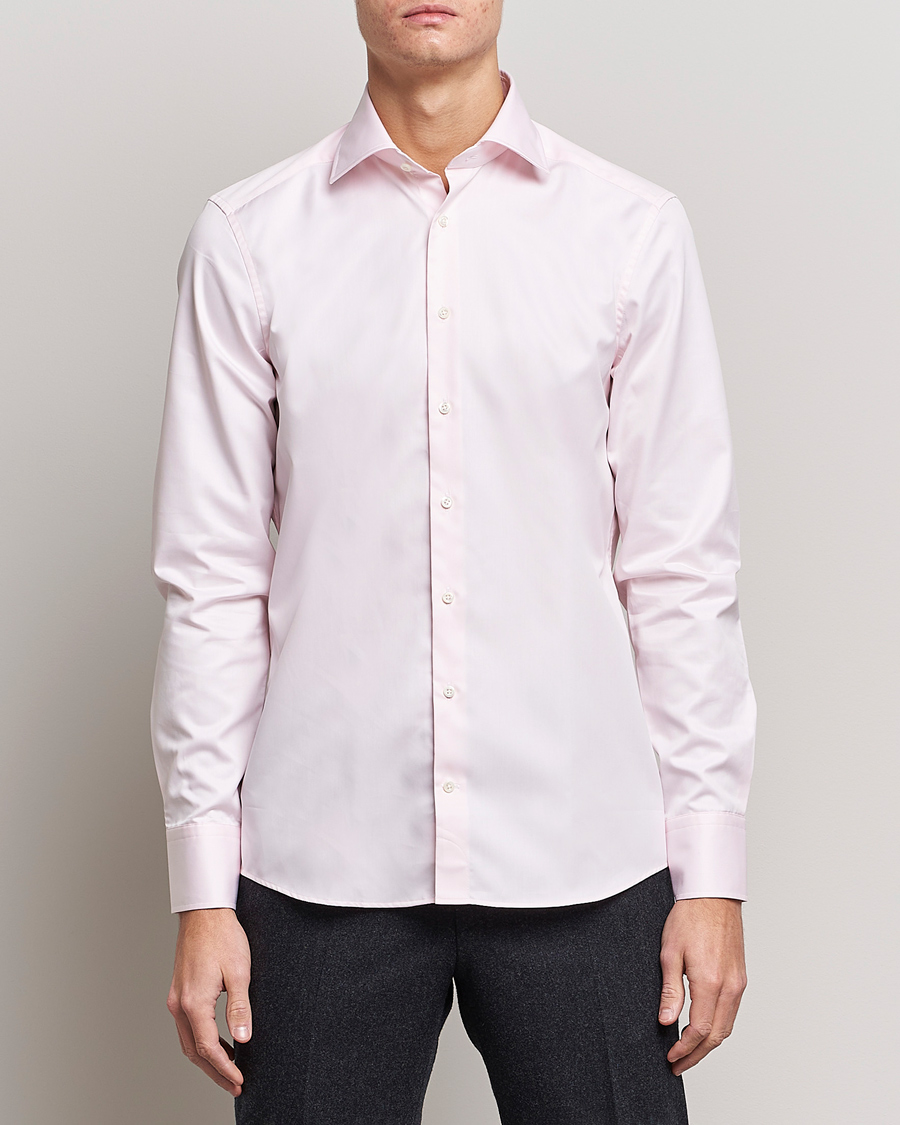 Mies |  | Stenströms | Slimline Cut Away Shirt Pink