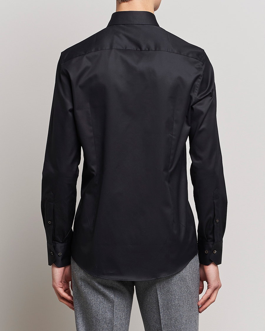 Mies | Kauluspaidat | Stenströms | Slimline Cut Away Shirt Black