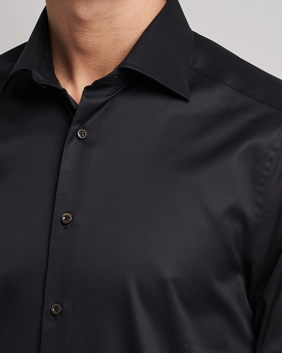 Mies | Kauluspaidat | Stenströms | Slimline Cut Away Shirt Black