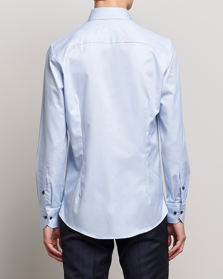 Mies | Kauluspaidat | Stenströms | Slimline Striped Contrast Shirt Light Blue