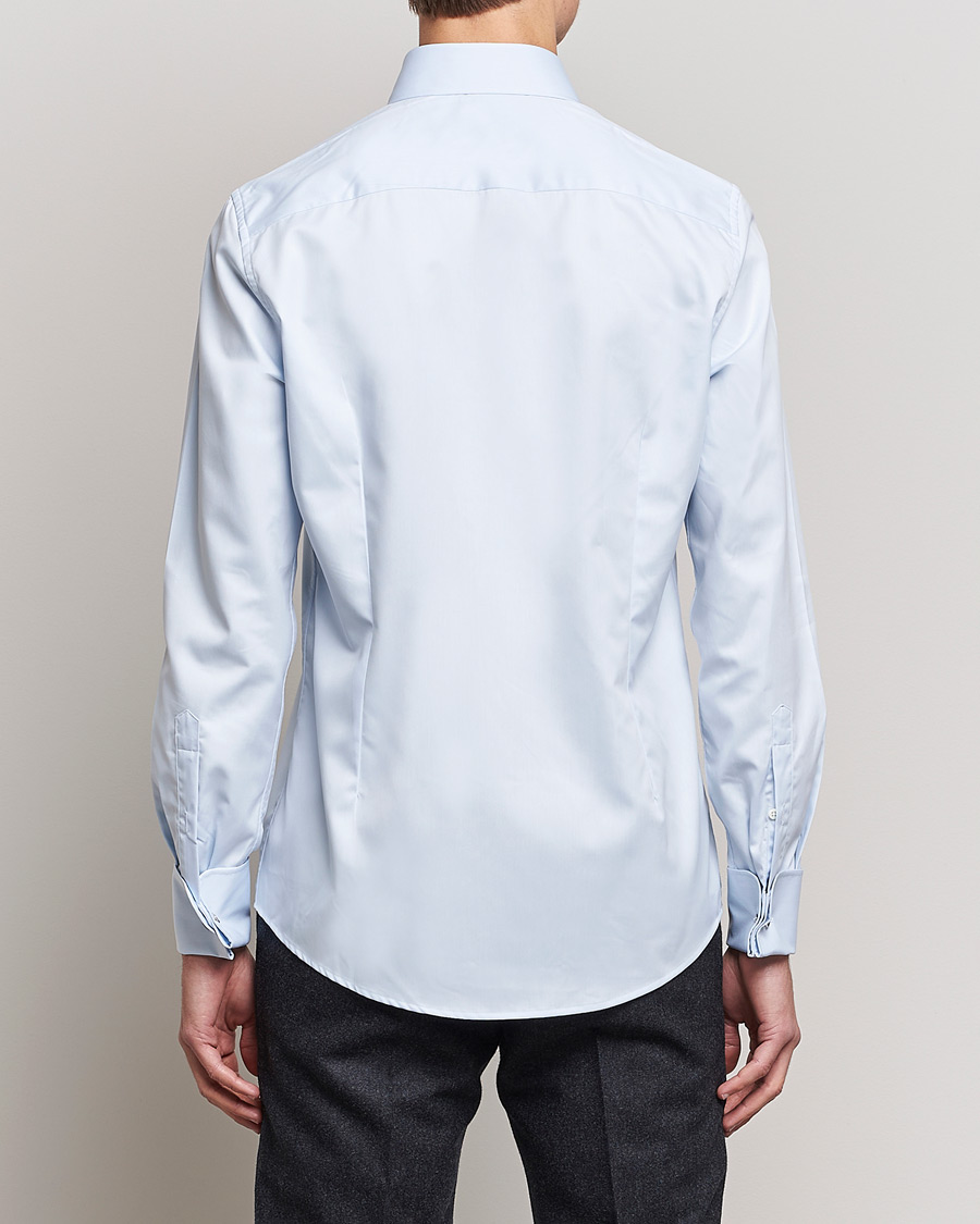 Mies | Kauluspaidat | Stenströms | Slimline Double Cuff Light Blue
