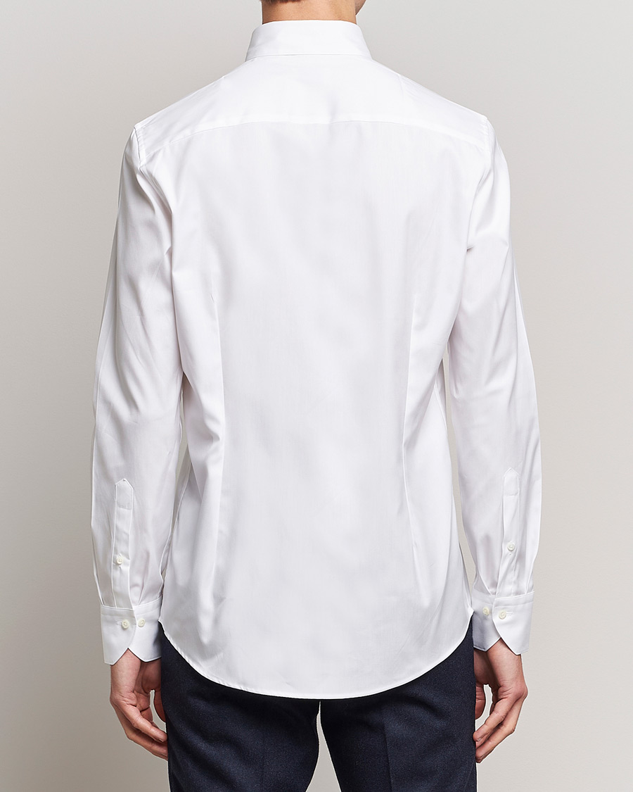 Mies | Kauluspaidat | Stenströms | Slimline Pinpoint Oxford Button Down Shirt White