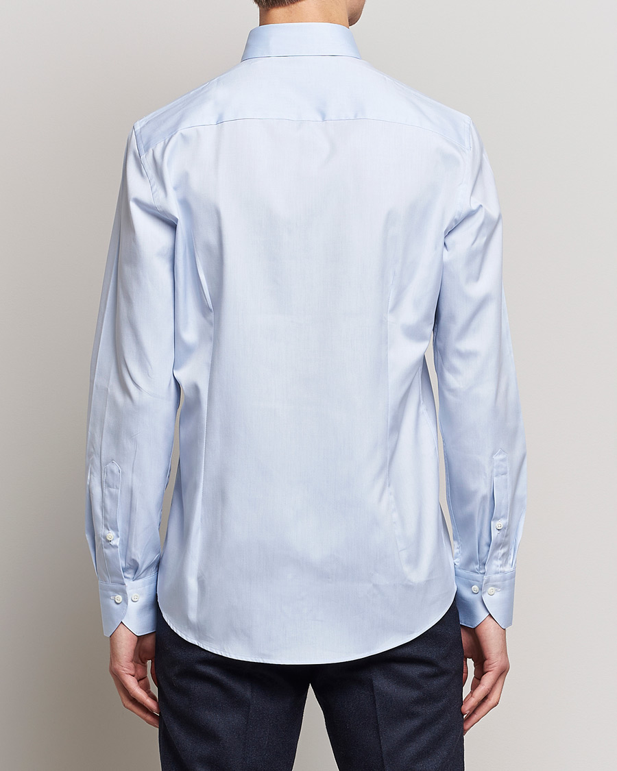 Mies | Kauluspaidat | Stenströms | Slimline Pinpoint Oxford Button Down Shirt Light Blue