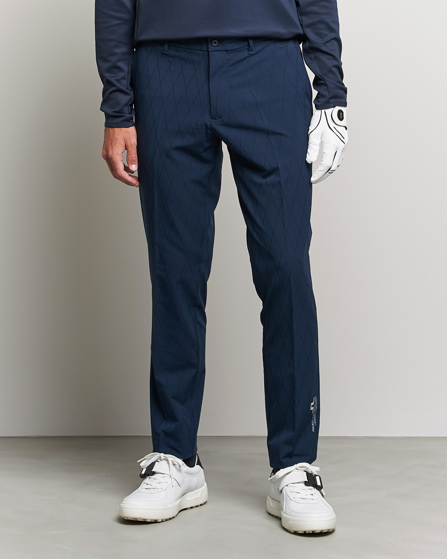 Mies | Housut | J.Lindeberg | Active Argyle Golf Pants Navy