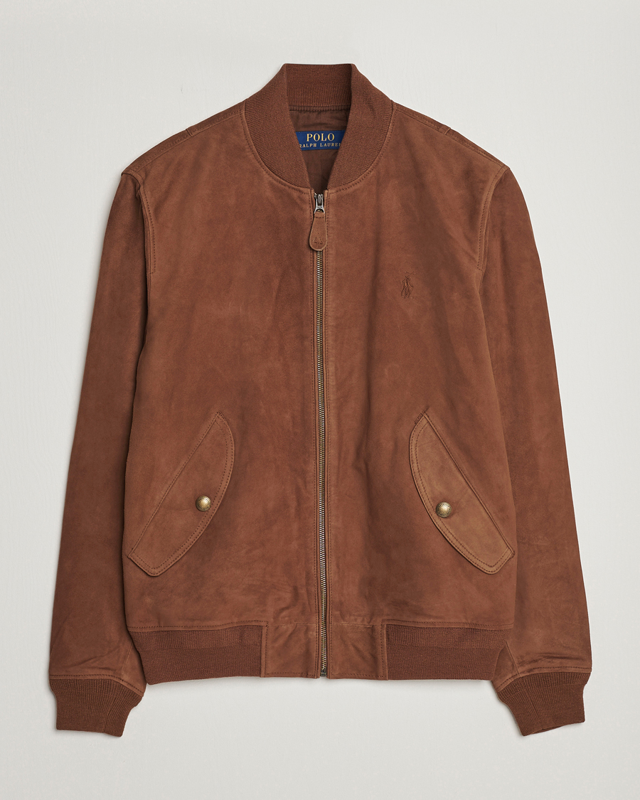 Mies | Takit | Polo Ralph Lauren | Gunners Lined Suede Bomber Jacket Country Brown